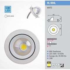 Светодиодный светильник Horoz (HL694L) 20W 6500K кругл. белый (потолочный) Код.55902