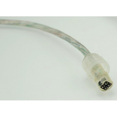 Коннектор для RGB 4pin светодиод. ленты LD107 10мм (5050)провод-коннектор мама-зажим ІР65 Код.57420