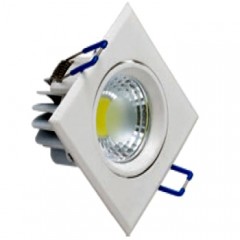 Светодиодный светильник Horoz (HL679L) 5W 2700K квадратный белый поворотный Код.57660