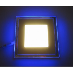 Светодиодная панель LM 499 3W 4500K квадрат син. подсветк. наружн. Код.58661