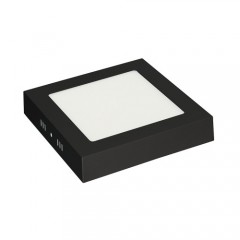 Светодиодный накладной светильник 12W 6400K квадрат черный потолочный Код.55956