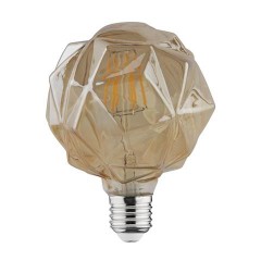 Светодиодная лампа Эдисона Filament VINTAGE CRYSTAL-6 6W D125 Е27 2200K (мат.золото) Код.58958