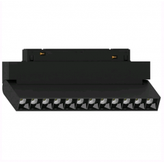 Магнитный трековый светильник Feron MGN301 12W черный 48V поворотный Код.59498