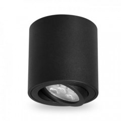 Накладной потолочный светильник Feron ML302  круг черный поворотный Код.59812